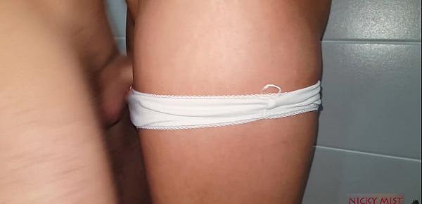  cumming in my white cheap panties